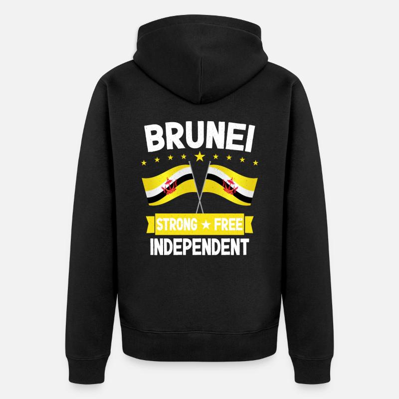 Brunei - Veste à capuche bio Premium Unisexe - noir