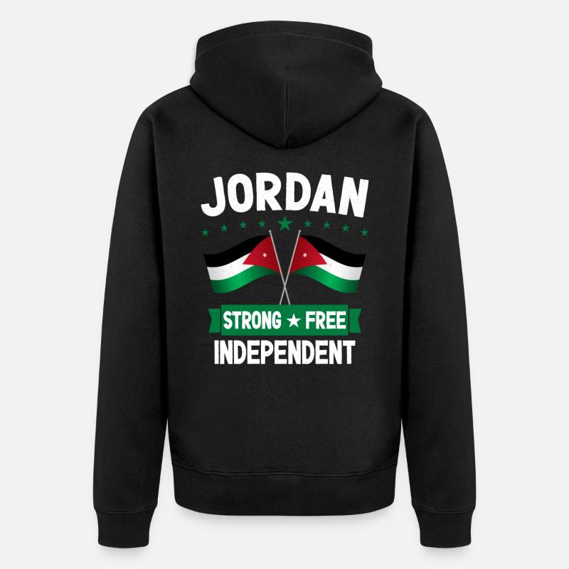 Jordanie - Veste à capuche bio Premium Unisexe - noir
