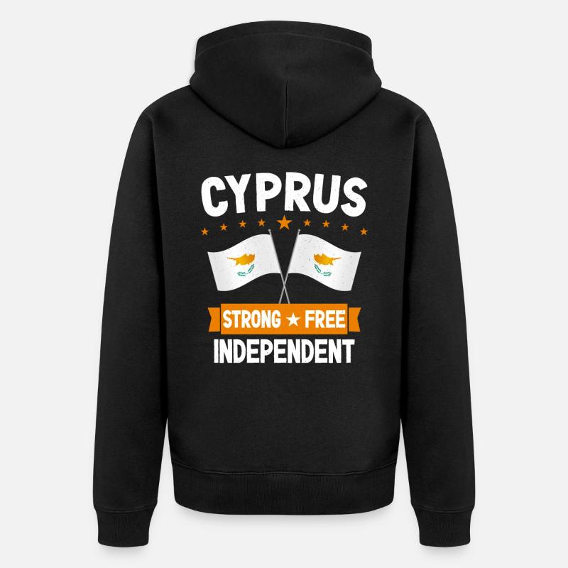Chypre - Veste à capuche bio Premium Unisexe - noir