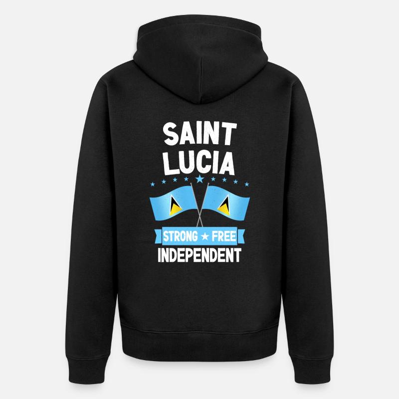 Sainte-Lucie - Veste à capuche bio Premium Unisexe - noir