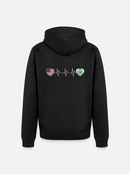 Padanie - Veste à capuche bio Premium Unisexe - noir