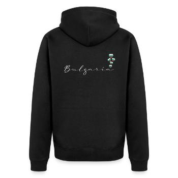 Bulgarie - Veste à capuche bio Premium Unisexe - noir - Dos - Nico (187cm)