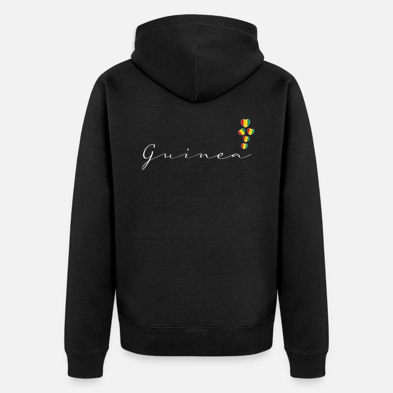 Guinée - Veste à capuche bio Premium Unisexe - noir