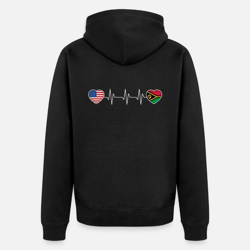 Vanuatu - Veste à capuche bio Premium Unisexe - noir
