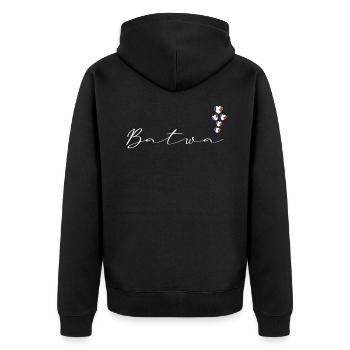 Batwa - Veste à capuche bio Premium Unisexe - noir - Dos - Nico (187cm)