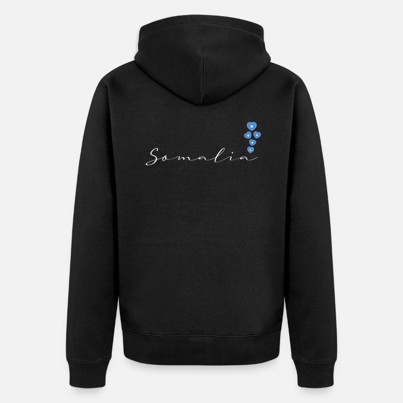 Somalie - Veste à capuche bio Premium Unisexe - noir