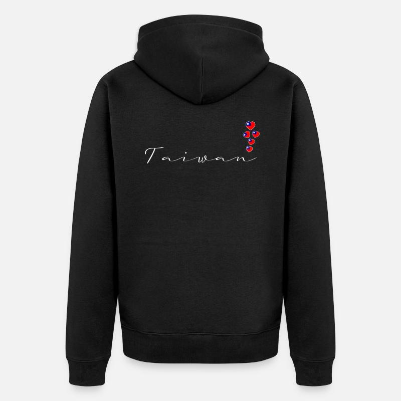 Taïwan - Veste à capuche bio Premium Unisexe - noir