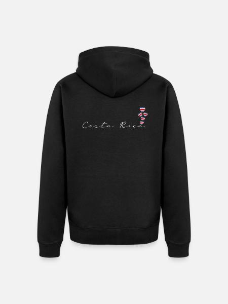 Costa Rica - Unisex Premium Organic Zip Hoodie - black