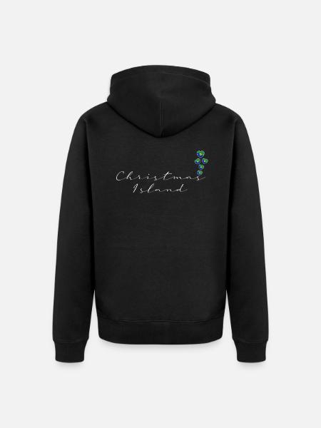 Weihnachtsinsel - Unisex Premium Bio Zip Hoodie - Schwarz