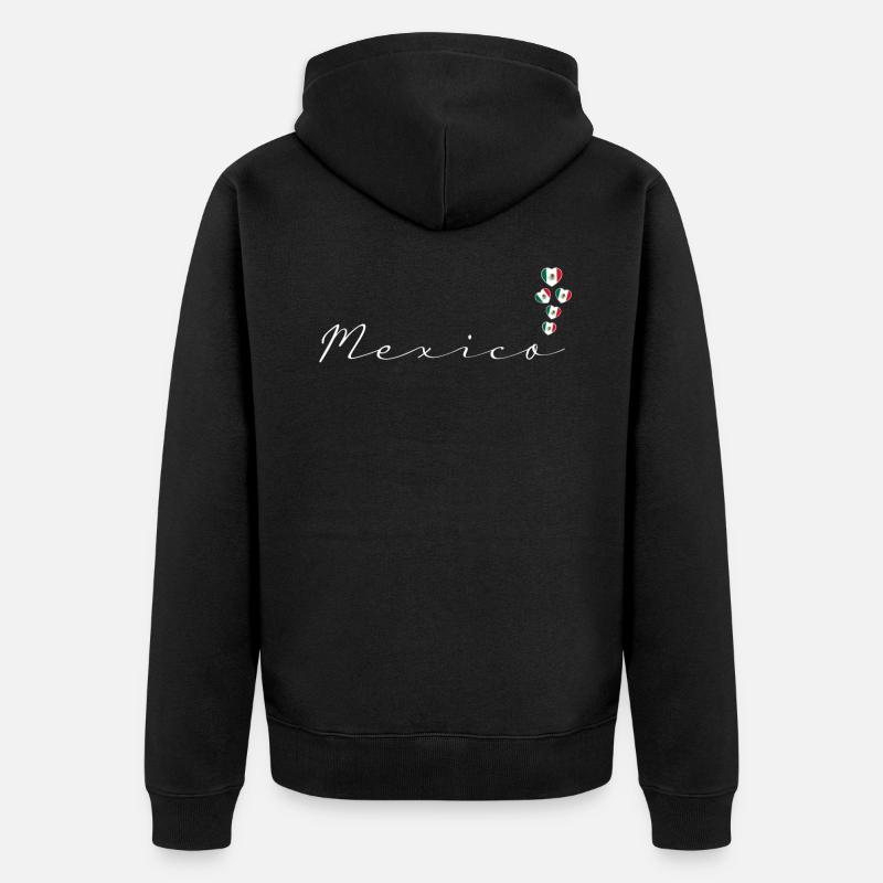 Mexiko - Unisex Premium Bio Zip Hoodie - Schwarz