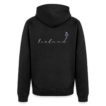 Islande - Veste à capuche bio Premium Unisexe - noir - Dos - Nico (187cm)