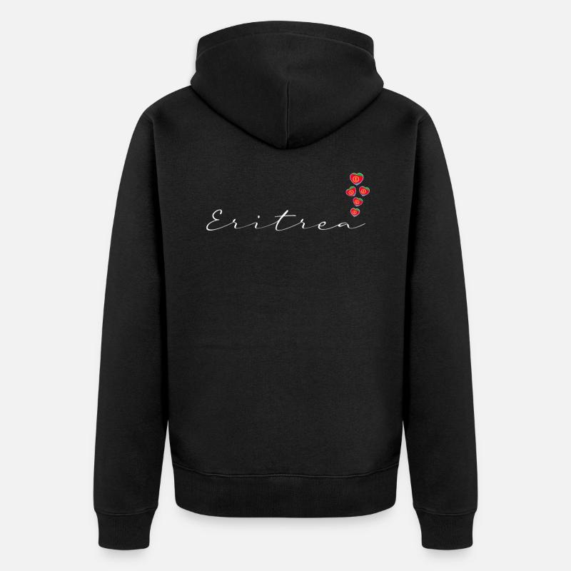 Eritrea - Unisex Premium Bio Zip Hoodie - Schwarz
