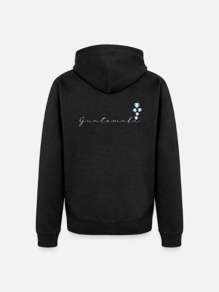 Guatemala - Unisex Premium Organic Zip Hoodie - black