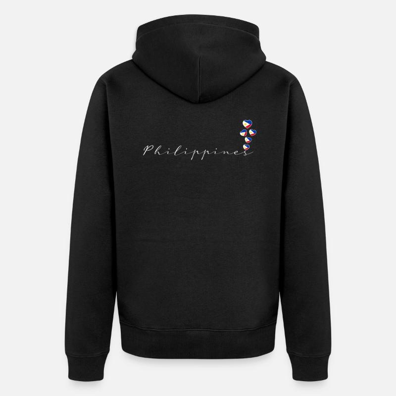 Philippines - Veste à capuche bio Premium Unisexe - noir