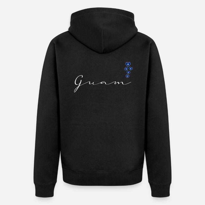 Guam - Veste à capuche bio Premium Unisexe - noir