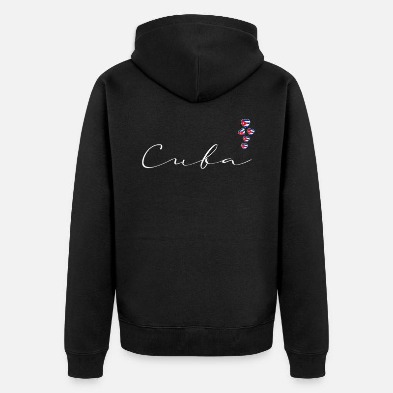 Cuba - Veste à capuche bio Premium Unisexe - noir