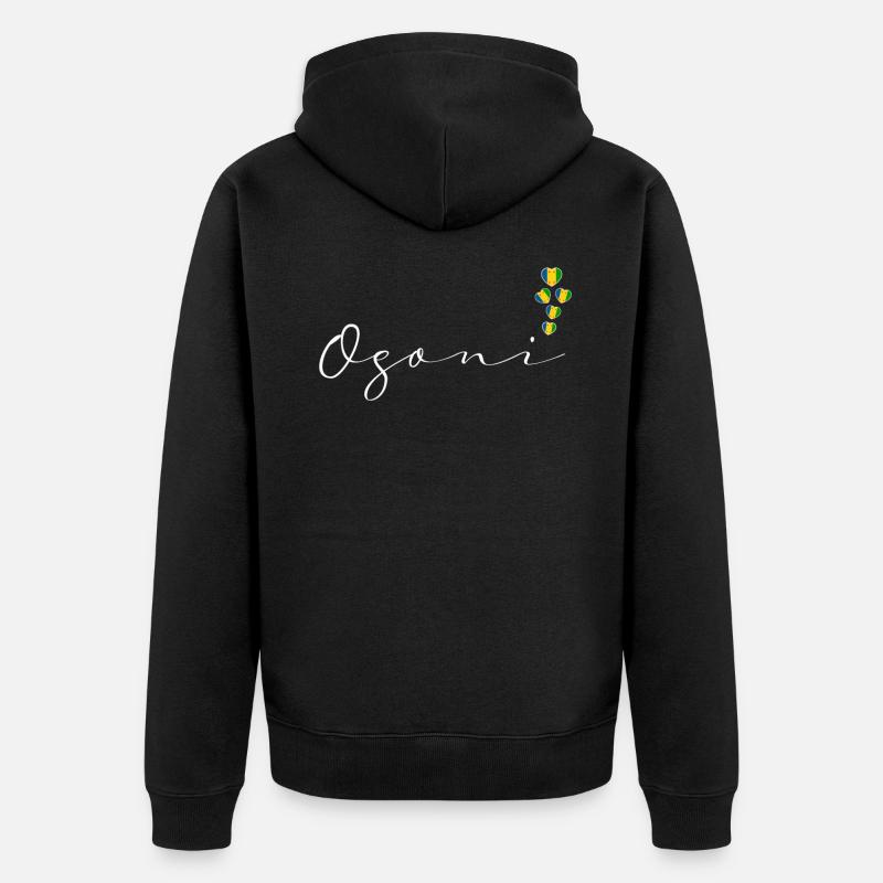 Ogoni - Veste à capuche bio Premium Unisexe - noir