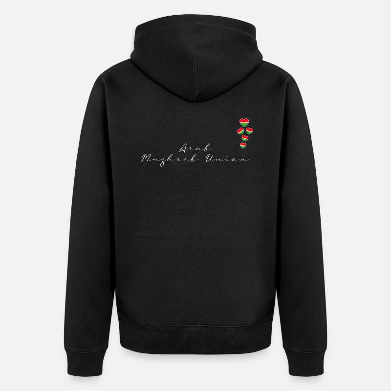 Union du Maghreb arabe - Veste à capuche bio Premium Unisexe - noir