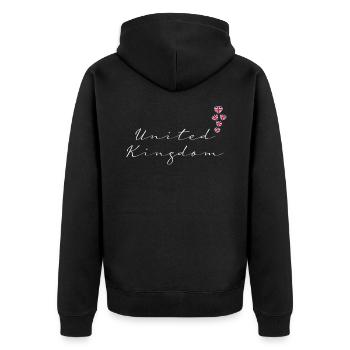 Royaume-Uni - Veste à capuche bio Premium Unisexe - noir - Dos - Nico (187cm)