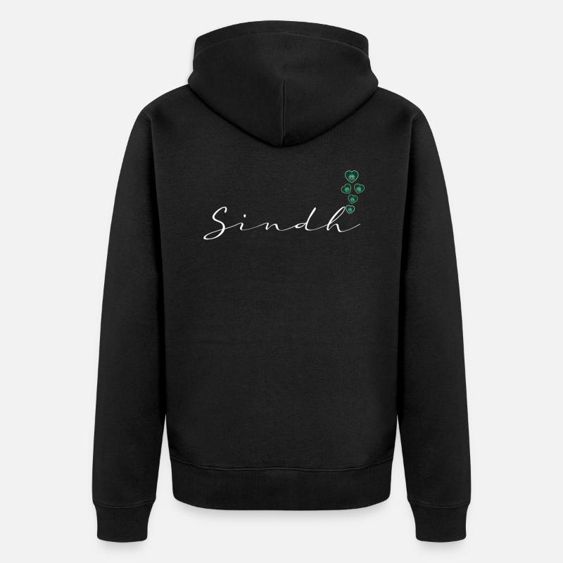 Sindh - Veste à capuche bio Premium Unisexe - noir