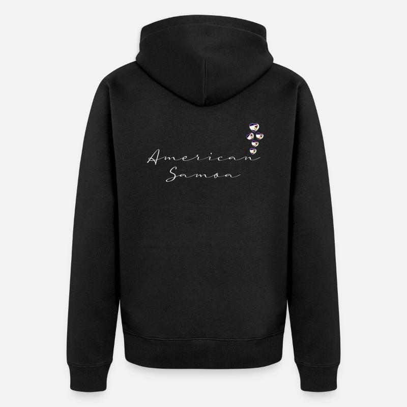 Samoa américaines - Veste à capuche bio Premium Unisexe - noir