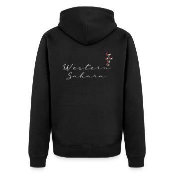 Sahara occidental - Veste à capuche bio Premium Unisexe - noir - Dos - Nico (187cm)