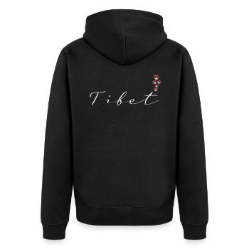 Tibet - Veste à capuche bio Premium Unisexe - noir - Dos - Nico (187cm)