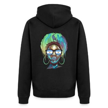 Argentine - Veste à capuche bio Premium Unisexe - noir - Dos - Nico (187cm)
