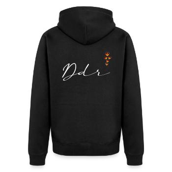 DDR - Veste à capuche bio Premium Unisexe - noir - Dos - Nico (187cm)