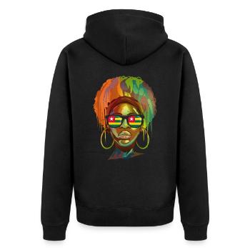 Togo - Veste à capuche bio Premium Unisexe - noir - Dos - Nico (187cm)