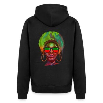 Tatarstan - Veste à capuche bio Premium Unisexe - noir - Dos - Nico (187cm)