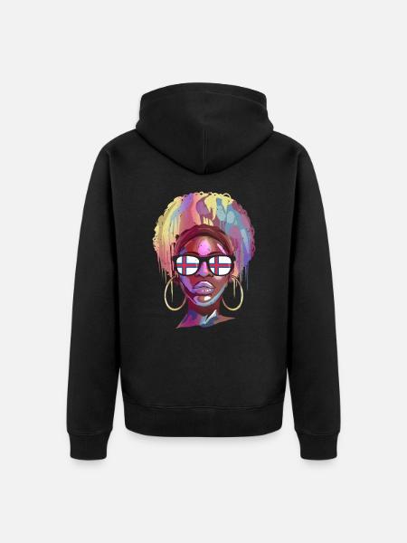 Faroe Islands - Unisex Premium Organic Zip Hoodie - black