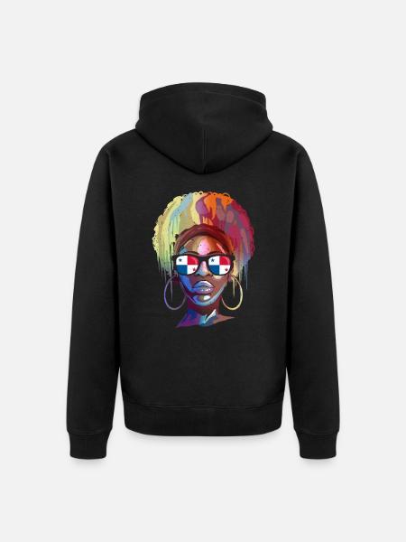 Panama - Unisex Premium Organic Zip Hoodie - black
