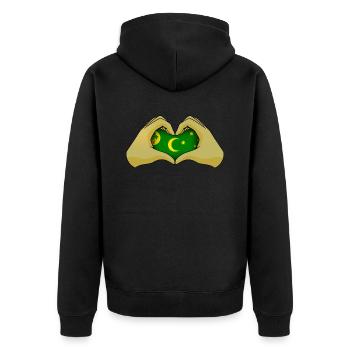 Îles Cocos - Veste à capuche bio Premium Unisexe - noir - Dos - Nico (187cm)