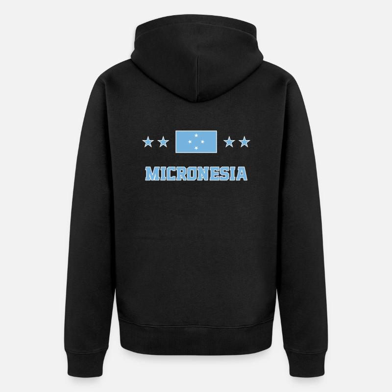 Micronésie - Veste à capuche bio Premium Unisexe - noir