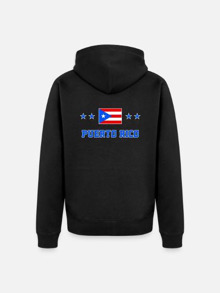 Puerto Rico - Veste à capuche bio Premium Unisexe - noir