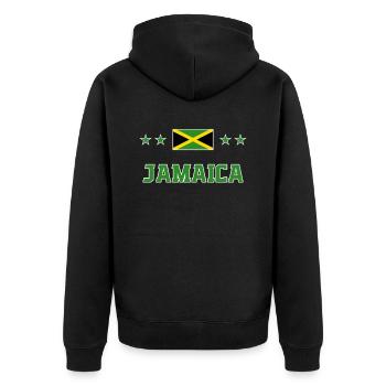 Jamaïque - Veste à capuche bio Premium Unisexe - noir - Dos - Nico (187cm)