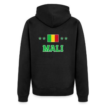 Mali - Veste à capuche bio Premium Unisexe - noir - Dos - Nico (187cm)