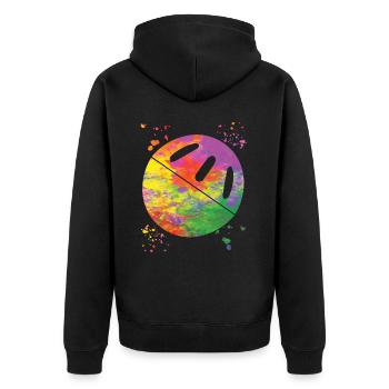 Pickleball Colorsplash Wiffleball Club - Veste à capuche bio Premium Unisexe - noir - Dos - Nico (187cm)