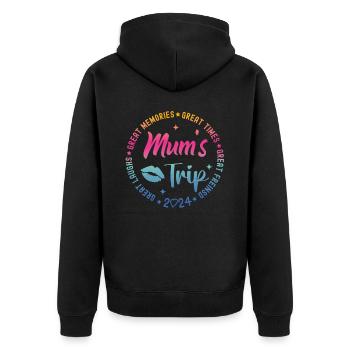 Week-end entre filles : sortie des mères 2024 - Veste à capuche bio Premium Unisexe - noir - Dos - Nico (187cm)