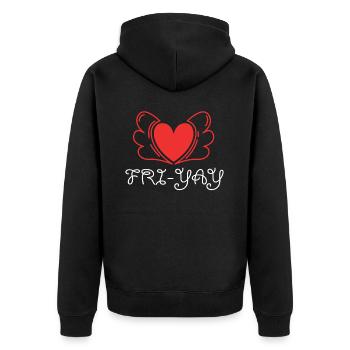 Fri Yay Enseignants Ambiance du week-end de l’école - Veste à capuche bio Premium Unisexe - noir - Dos - Nico (187cm)