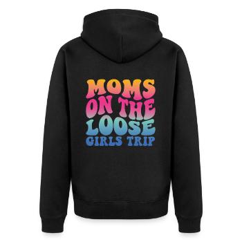 Mamans sur le voyage des filles lâches - Veste à capuche bio Premium Unisexe - noir - Dos - Nico (187cm)