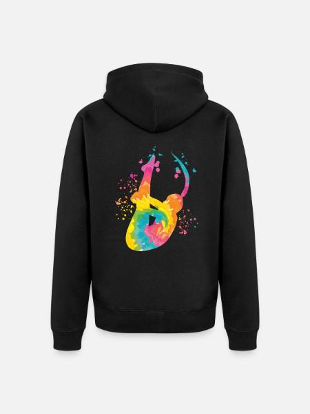 Diving, Artistic Jumping, Synchronized Diving - Unisex Premium Organic Zip Hoodie - black