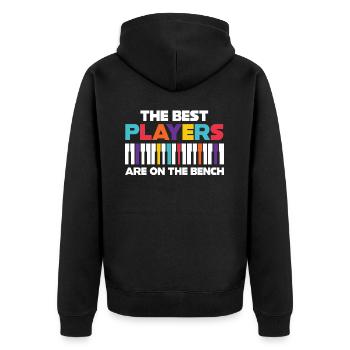 Les meilleurs joueurs Pianiste Pianiste - Veste à capuche bio Premium Unisexe - noir - Dos - Nico (187cm)
