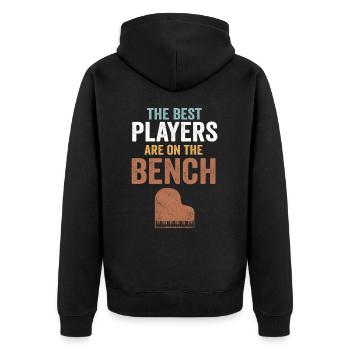 Les meilleurs joueurs Pianiste Pianiste - Veste à capuche bio Premium Unisexe - noir - Dos - Nico (187cm)