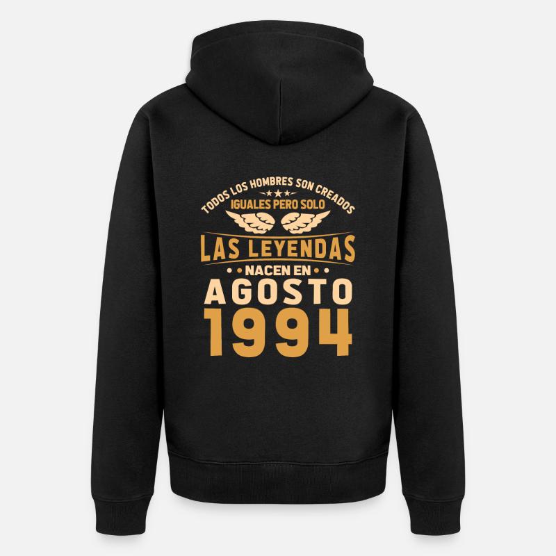 Die Legenden August 1994 - Unisex Premium Bio Zip Hoodie - Schwarz