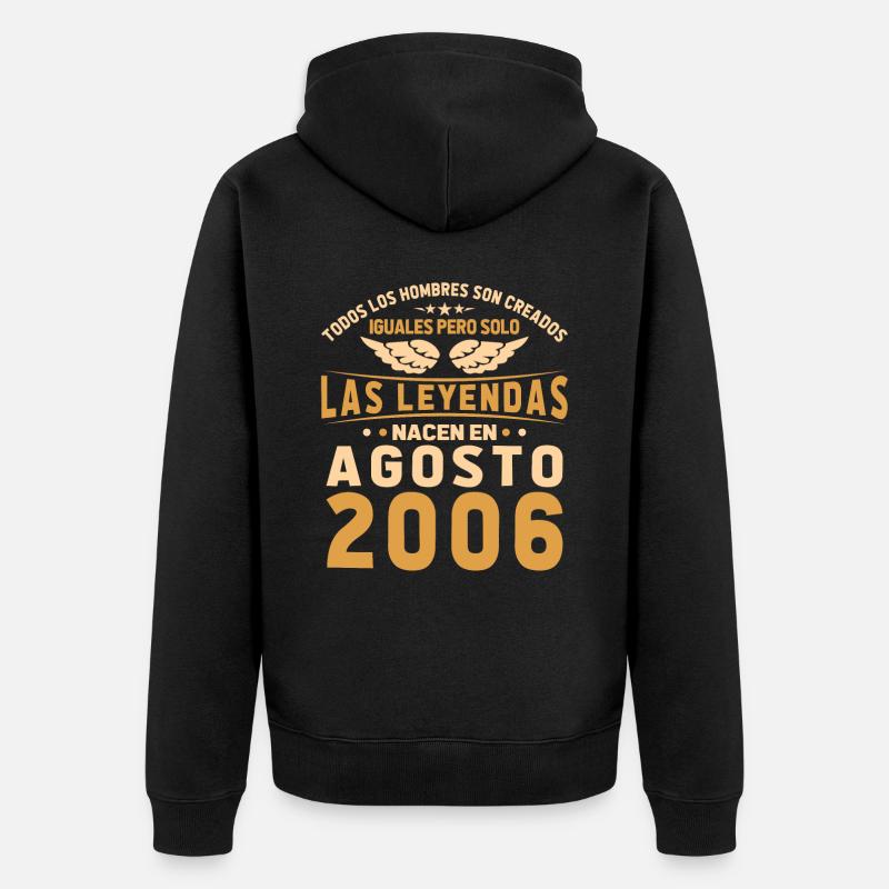 Les Légendes Août 2006 - Veste à capuche bio Premium Unisexe - noir
