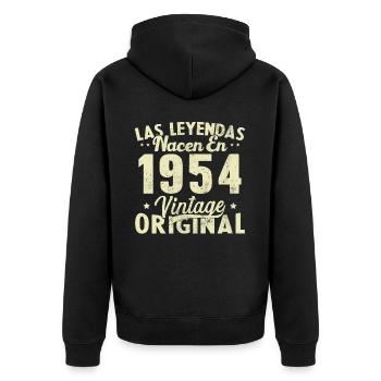 Original 1954 Vinatge Regalo de cumpleaños - Veste à capuche bio Premium Unisexe - noir - Dos - Nico (187cm)