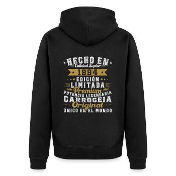 Fabriqué en 1994 Cadeau d’anniversaire 30 ans - Veste à capuche bio Premium Unisexe - noir - Dos - Nico (187cm)