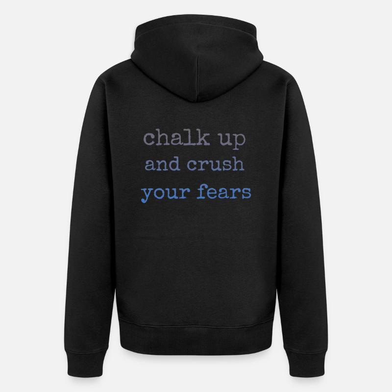 Bloc Chalk Up Boulderer - Veste à capuche bio Premium Unisexe - noir